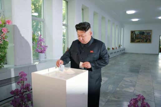 150720 - SK - KIM JONG UN - Genosse KIM JONG UN nahm an den Kommunalwahlen teil - 01 - 경애하는 김정은동지께서 도, 시, 군인민회의 대의원선거에 참가하시였다