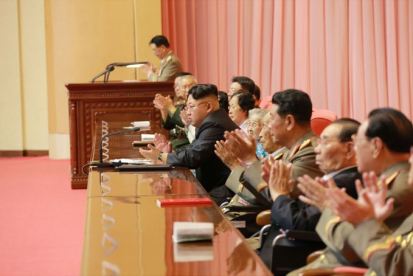 150726 - SK - KIM JONG UN - Das feierliche 4. Landestreffen der Kriegsveteranen in Anwesenheit vom Marschall KIM JONG UN - 16 - 경애하는 김정은동지께서 제4차 전국로병대회에서 하신 축하연설