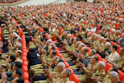 150726 - SK - KIM JONG UN - Das feierliche 4. Landestreffen der Kriegsveteranen in Anwesenheit vom Marschall KIM JONG UN - 19 - 경애하는 김정은동지께서 제4차 전국로병대회에서 하신 축하연설