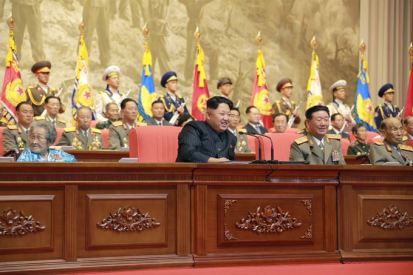 150726 - SK - KIM JONG UN - Das feierliche 4. Landestreffen der Kriegsveteranen in Anwesenheit vom Marschall KIM JONG UN - 20 - 경애하는 김정은동지께서 제4차 전국로병대회에서 하신 축하연설
