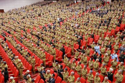 150726 - SK - KIM JONG UN - Das feierliche 4. Landestreffen der Kriegsveteranen in Anwesenheit vom Marschall KIM JONG UN - 22 - 경애하는 김정은동지께서 제4차 전국로병대회에서 하신 축하연설