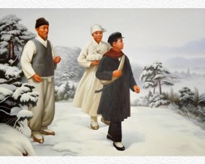 160121 - SK - Der 400 km lange Weg zur Wiedergeburt des Vaterlandes - 02 - KIM IL SUNG Gemälde