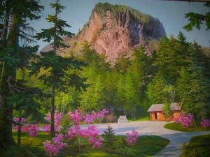 KIM JONG IL Geburtshaus Gemälde bearbeitet 2